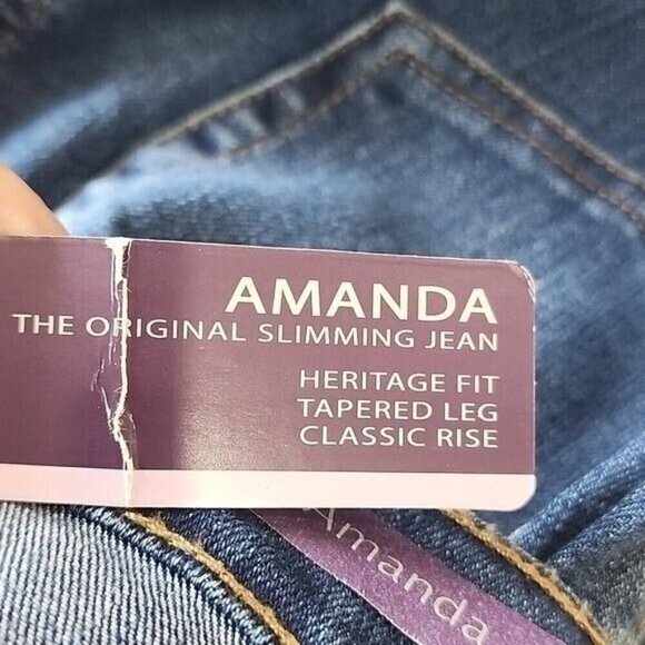 Gloria Vanderbilt Jeans Amanda Original Slimming Mid-rise Short NWT Women's 6 - Picture 6 of 9